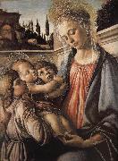 Sandro Botticelli Our Lady of Angels with the two sub USA oil painting artist